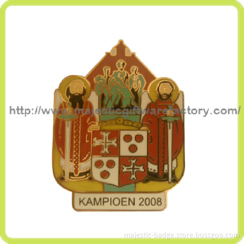Gold Plating & Soft Enamel Colorful Religion Badge